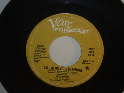 Wigwam 7" Call Me On Your Telephone/Wishful Thinker