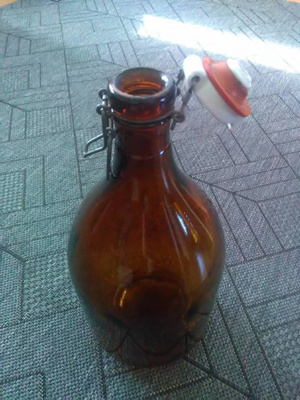 Suuri lasipullo 40cm (5-7L)
