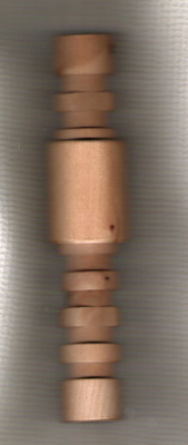 Aarikka, stressikapula, puuta, pituus 227 mm.