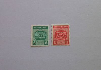 West-Sachsen Mi 124-125 **