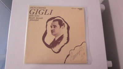 Beniamino Gigli LP 1978 Unkari 1919-1929 Között Készült Felv