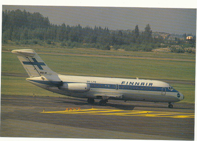 FINNAIR DC.9-14 - postikortti