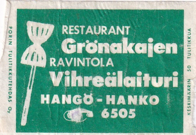 Hangö - Hanko, Ravintola   Vihreälaituri   5/8