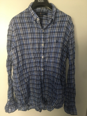 RALPH LAUREN OCEAN WASH LINEN PAITA KOKO L