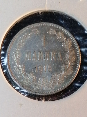 1 Markka 1915 Hopearaha