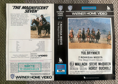 VHS KANSILEHTI : 7 ROHKEAA MIESTÄ / THE MAGNIFICENT SEVEN