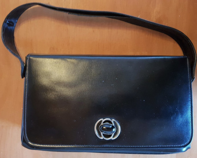 Vintage musta käsilaukku
