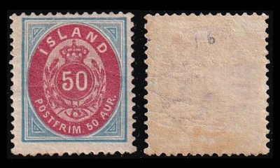 Islanti 16A * 50 Aur (14:13½) (1892)