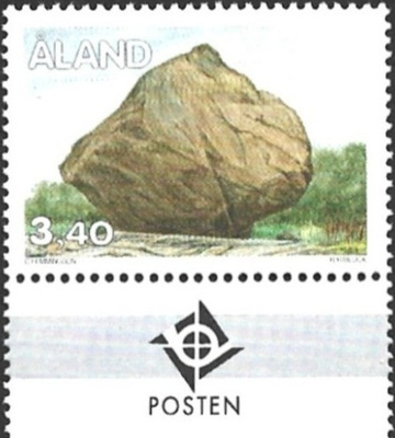 Åland 1995 Yleismerkit  3,40 mk välilöpari logo ** LaPe 093