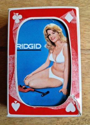 Vintage tyttö mainoskortit Ridgid