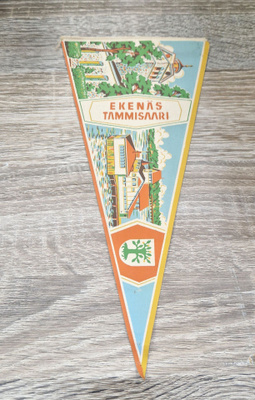 Ekenäs Tammisaari vintage iso matkailuviiri 1960-luvulta