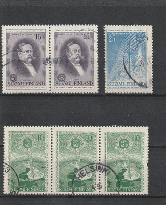 1955 Lennätin 100v merkkisarja leimattuna