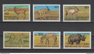 (S0127) CHAD, 1979 (WWF. Protected Animals). MNH**