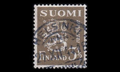 265 o Leijona 3 1/2 mk Loisto Helsinki 27..44 (1942)