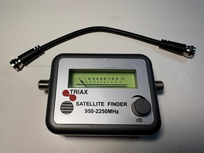 Triax satellite finder