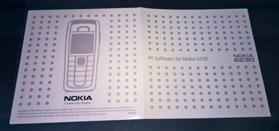 NOKIA 6230 PC SOFTWARE  PC OHJELMA NOKIA 6230 PUHELIMELLE
