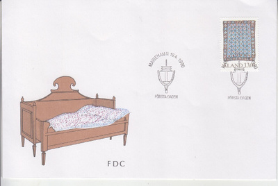 Åland FDC 1990 13 mk ryijy