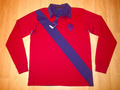GANT punainen RUGBYPAITA koko 170 cm/miesten S UUSI