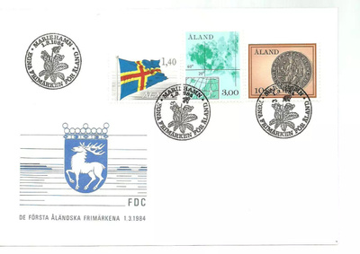 ÅLAND EPK FDC 2/1984: Isot yleismerkit