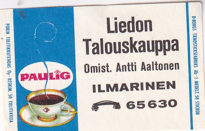 Lieto. Liedon Talouskauppa, Antti Aaltonen 1/15