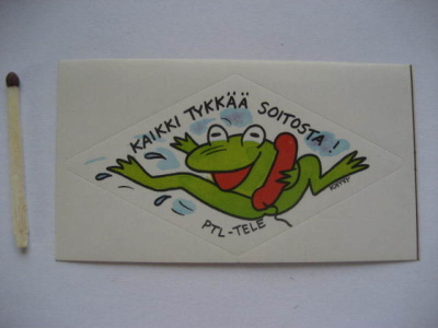 KAIKKI TYKKÄÄ SOITOSTA PTL-TELE KÄTSY VANHA TARRA