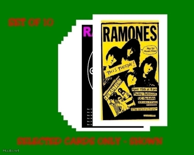 RAMONES -- postikorttisetti   (Upea Lahja !!) #1