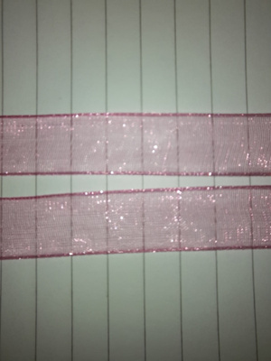 500cm pinkki organtza nauha
