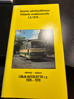 Aikataulut suomen pikalinjaliikenne 1978
