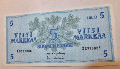5 mk 1963 Litt B X-sarja