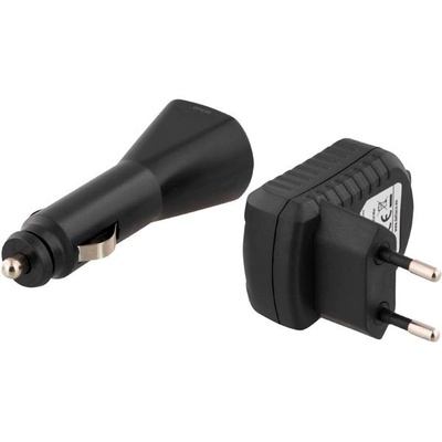 Deltaco Verkko ja Auto laturit, 2.1A, USB naaras *UUSI*