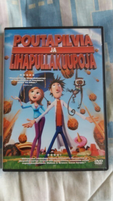Poutapilviä ja lihapullakuuroja, DVD, sis. pk