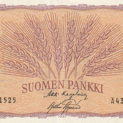 Suomi  100 markkaa 1957   Ä4381525   kl 8