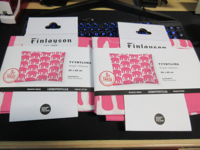 FINLAYSON ELEFANTTI PINKKI TYYNYLIINA 50x60 CM 1 KPL