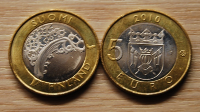 5 EURO 2010  VARSINAIS-SUOMI ( UNC )