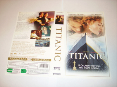 Vhs kansipaperi Fix - TITANIC  (Sis.postikulut)