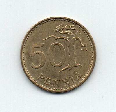 Kolikko: 50 PENNIÄ 1986