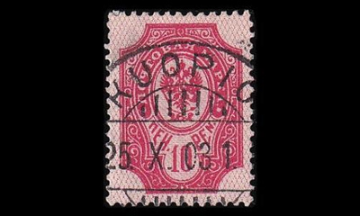 57B o Kotkamerkki 10 p loisto Kuopio 25.X.03 (1901)