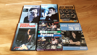 Rumpuvideot DVD 6kpl Jojo Mayer Mike Portnoy Jeff Queen yms.