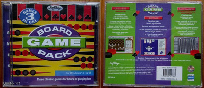 BOARD GAME PACK - CD ROM for Windows (r) 3.1 & 95