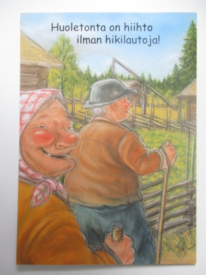 HÖRÖLÄ - Huoletonta on hiihto ilman hikilautoja T-0274