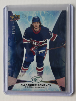 Alexander Romanov 2020-21 UD Ice Blue Rookie /99