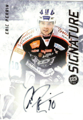 2015-16 Cardset ERIC PERRIN TPS Ässät Signature nimmari