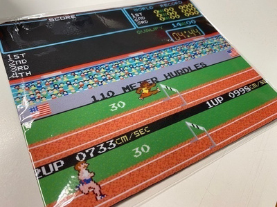 Track & Field arcade videopeli hiirimatto