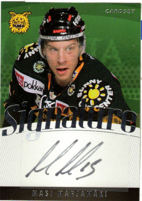 2011-12 Cardset MASI MARJAMÄKI Ilves Ässät Signature nimmari