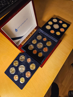 Vuosien 1999, 2000 ja 2001 rahasarjat PROOF-laatuisena