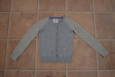 H&M ruskea-harmaa neuletakki 146/152cm
