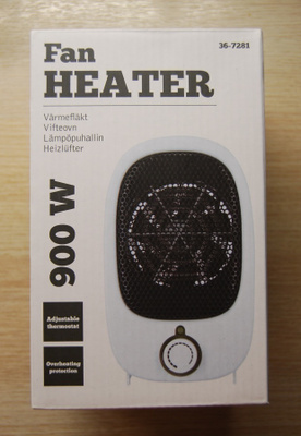 Käyttämätön Lämpöpuhallin 900 W