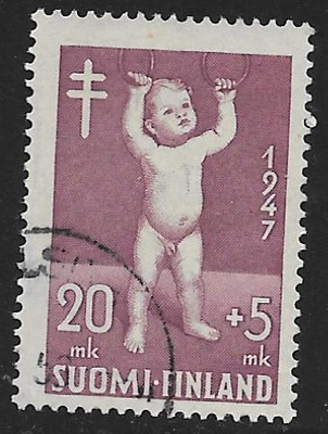Tuberkuloosi 1947 20+5mk (LAPE 340) O