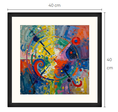 Uusi uniikki abstrakti art print taulu 40 cm x 40 cm