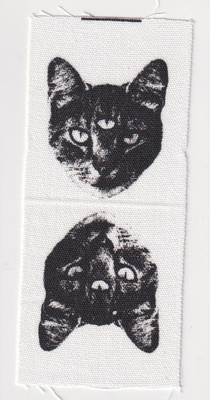 kissa - kangasmerkki